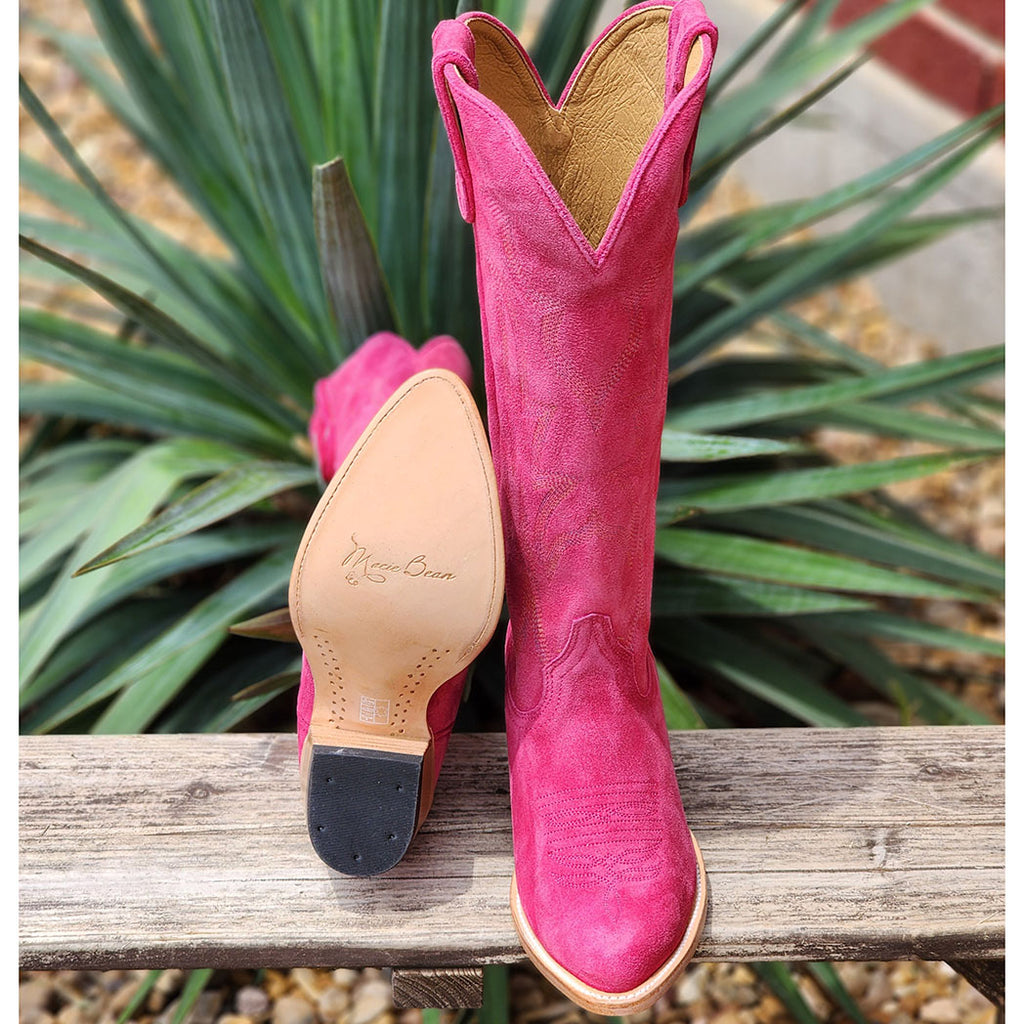 Macie Bean Hot Pink Suede Boots Western Edge, Ltd.