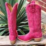 Macie Bean Hot Pink Suede Boots