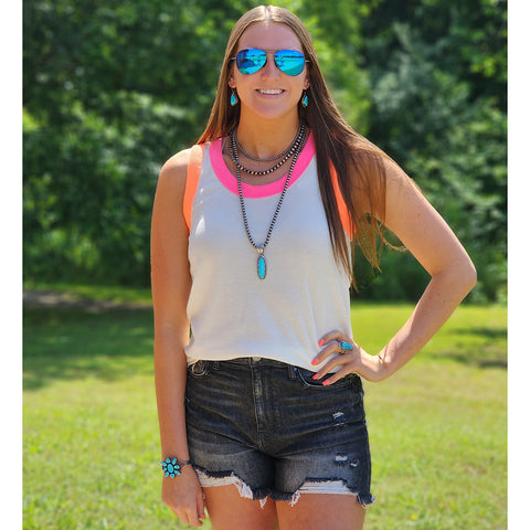 Ivory Multi Color Tank