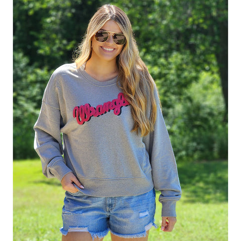Wrangler Grey & Pink Logo Sweatshirt