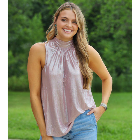 Blush Shimmer Top