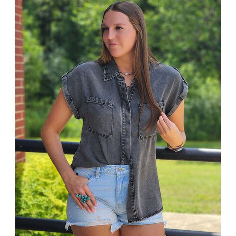 Charcole Denim Shirt