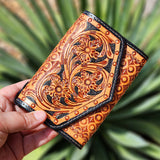 Myra Small Tooled Leather Wallet