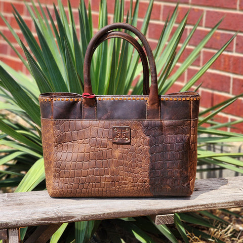 STS Ranchwear Catalina Croc Satchel