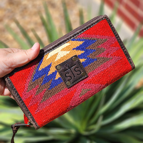 STS Ranchwear Crimson Sun Bifold Wallet