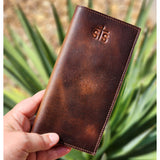 laege leather wallet that has plenty of room for all your credit cards and cash. 
