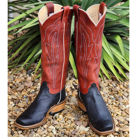 Olathe Black & Red Navajo Bison Boots