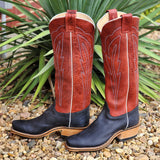 Olathe Men's Black & Red Navajo Bison Boots