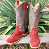 Fenoglio Men's Burgundy Roughout Boots