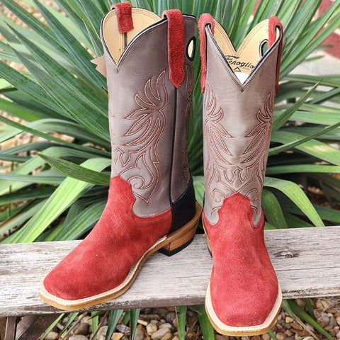 Fenoglio Men's Burgundy Roughout Boots