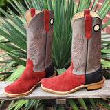 Fenoglio Men's Burgundy Roughout Boots