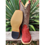 Fenoglio Men's Burgundy Roughout Boots