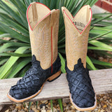 Horse Power Men's Black Matte Bass Square Toe Boots