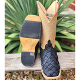 Horse Power Men's Black Matte Bass Square Toe Boots