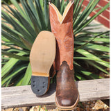 Olathe Men's Cognac Cape Buffalo Boots