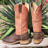 Olathe Men's Cognac Cape Buffalo Boots