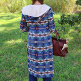 Rock & Roll Cowgirl Aztec Long Wool Coat