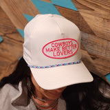 Cactus Alley Better Lovers White Braided Rope Cap