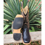 Olathe Black Smooth Ostrich Boots