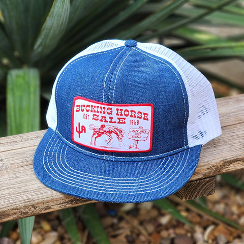 Cactus Alley Bucking Horse Sale Denim Cap