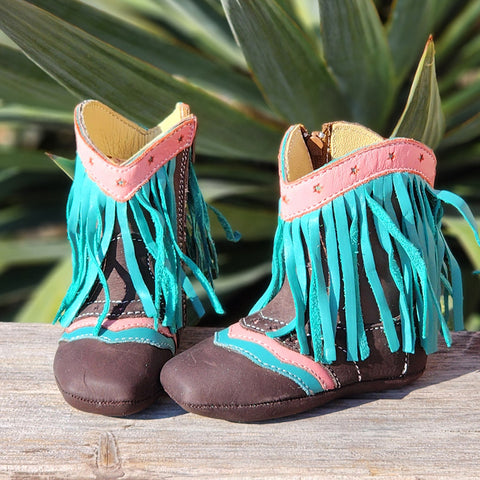 Shea Baby Infant "Lyddie" Turquoise Boot