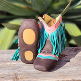 Shea Baby Infant "Lyddie" Turquoise Boot