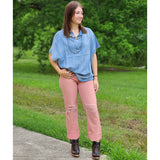 Women's Oversize Denim Blouse