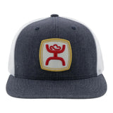 HOOEY Grey Youth Zenith Mesh Back Trucker Cap front view