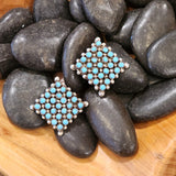 " Shawna " Snake Eye Turquoise Studs