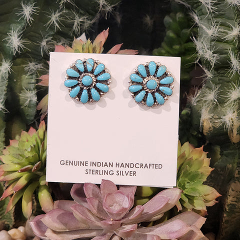 " Bee " Turquoise Burst Earrings
