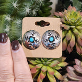 " Perry " Turquoise Post Earrings
