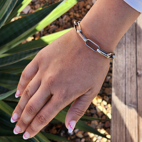 paper clip chain cuff 