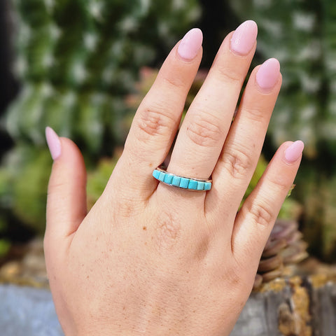 Sterling Silver and Sonoran Gold Stacker band ring