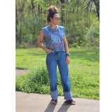 Vervet High Rise Cuffed Baggy Wide Leg