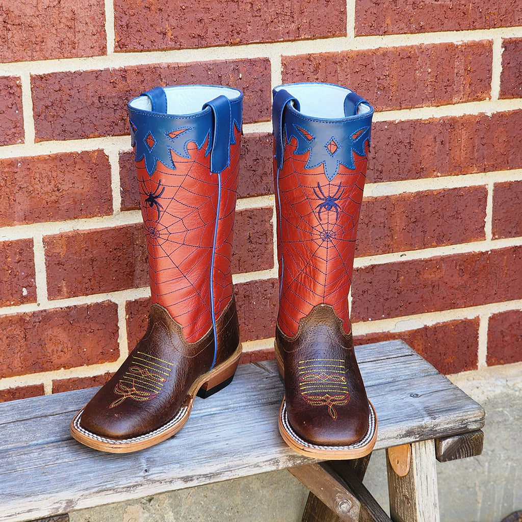 Olathe Spiderman Square Toe Boots