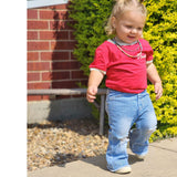 Howdy Toddler Vintage Ringer T-Shirt