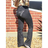 7 For All ManKind Black Salem Tailorless Jean