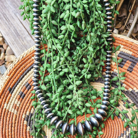 " Tonisha " 26 Inch Navajo Disc Necklace