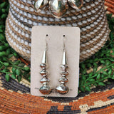 " Lawrence " Hand made Silver Navajo Pearl Necklace