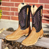 Fenoglio Men's Tan & Black Elephant Boot