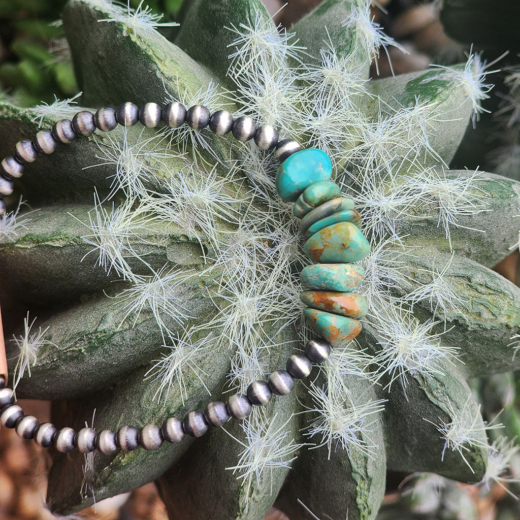 " Frya " Navajo Pearl & Turquoise Bracelet