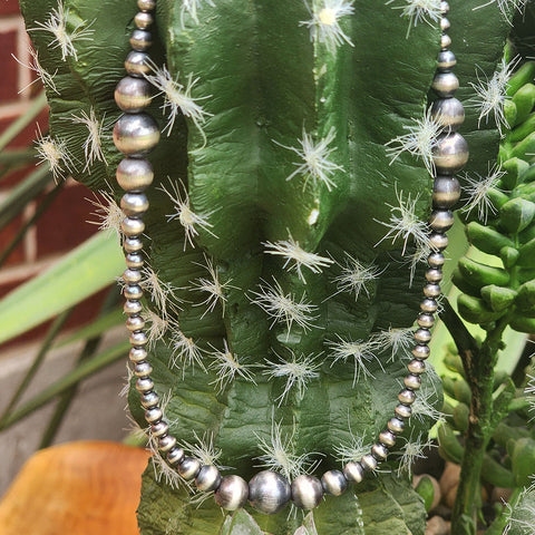 " Nelda " Graduated Navajo Pearl Necklace 14 inch