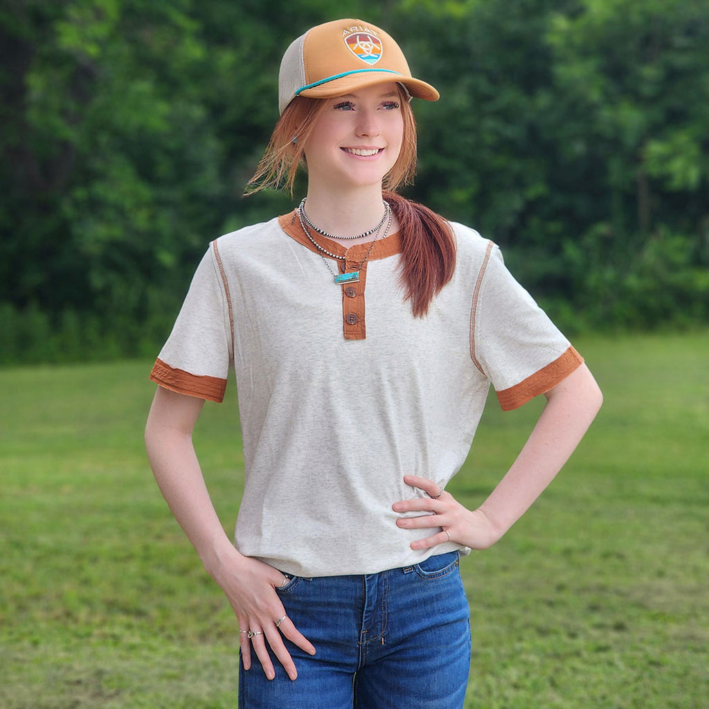 Brown & Grey Tee