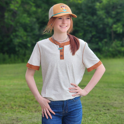 Brown & Grey Tee