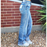 Flying Monkey High Rise Slim Wide Leg Jeans