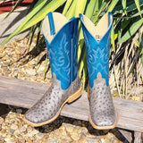 Horse Power Serpentine Bruciato Full Quill Ostrich