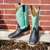 Anderson Bean Black Oiled Shoulder Boots