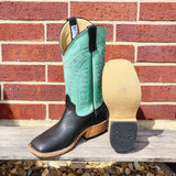 Anderson Bean Black Oiled Shoulder Boots