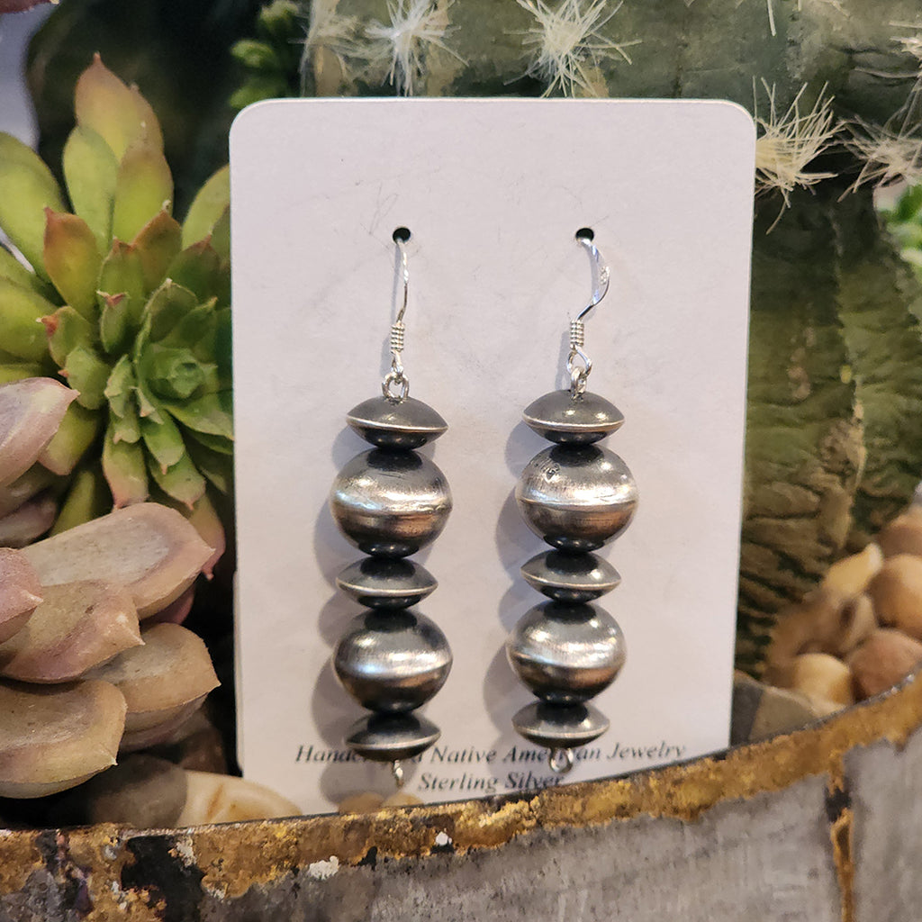 " Lila " Hand Made Navajo Pearl Earrings