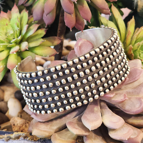" Jaden " Silver Bubble Cuff